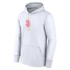 San Diego Padres Authentic Collection City Connect Practice Performance Pullover Hoodie - White | Nike