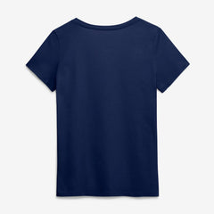 Denver Broncos Logo Athletic Women's Primary Logo V-Neck T-Shirt - Navy outlet