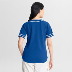 Los Angeles Dodgers Women's Diva Race Ahead Raglan V-Neck T-Shirt - Royal