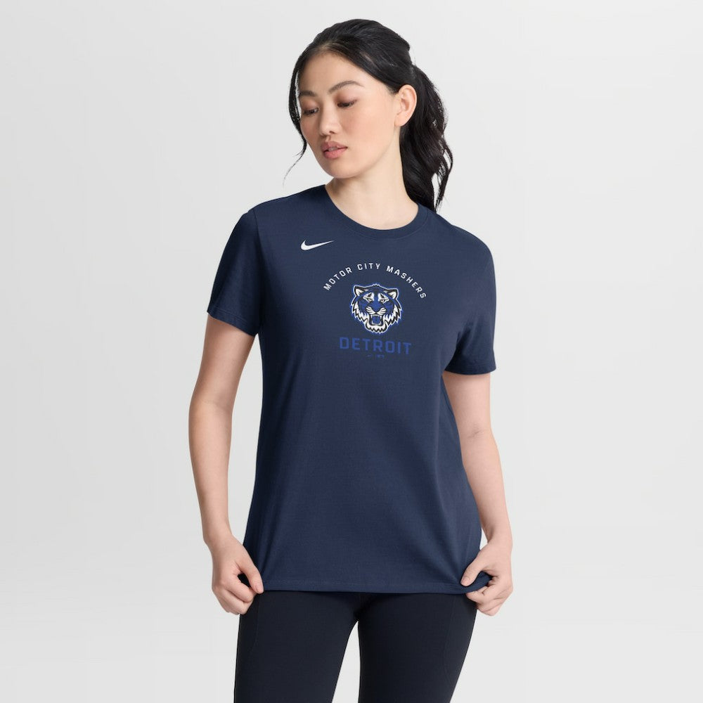 Detroit Tigers Women's City Connect Arch T-Shirt - Navy | Nike