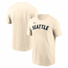 Seattle Mariners Alternate Wordmark T-Shirt - Cream | Nike