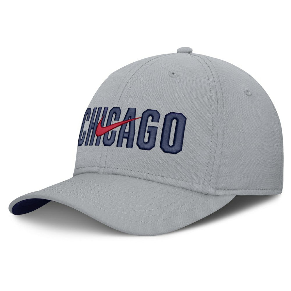 Chicago Cubs Primetime Rise Dri-FIT Flex Hat - Gray | Nike