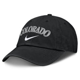 Colorado Rockies Primetime Club Adjustable Hat - Black | Nike
