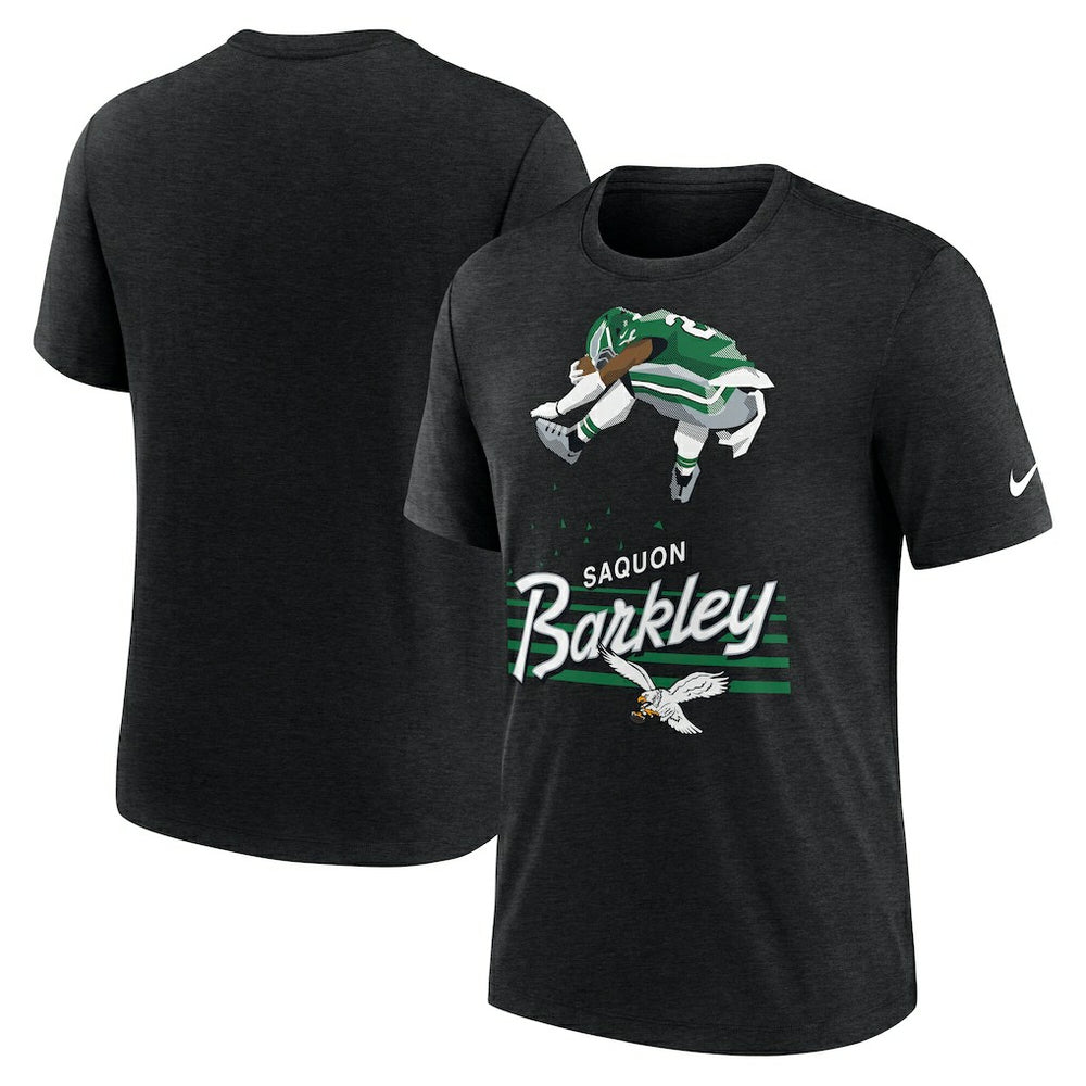 Saquon Barkley Philadelphia Eagles Player Graphic T-Shirt - Heather Black | Nike sale