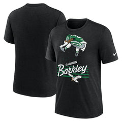 Saquon Barkley Philadelphia Eagles Player Graphic T-Shirt - Heather Black | Nike sale