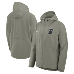 Philadelphia Phillies Unlimited Packable Full-Zip Hooded Jacket - Olive | Nike