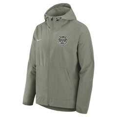 Detroit Tigers Unlimited Packable Full-Zip Hooded Jacket - Olive | Nike