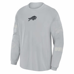 Buffalo Bills Oversized Type Play Long Sleeve T-Shirt - Gray cheap