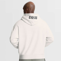 Philadelphia Eagles Oversized Type Play Location Hoodie - Cream sale
