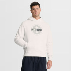 Pittsburgh Steelers Oversized Type Play Location Hoodie - Cream online