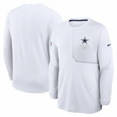 Dallas Cowboys Sideline Coach UV Dri-FIT Long Sleeve Shirt - White | Nike sale