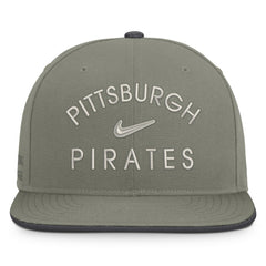 Pittsburgh Pirates Pro Dri-FIT Snapback Hat - Olive | Nike