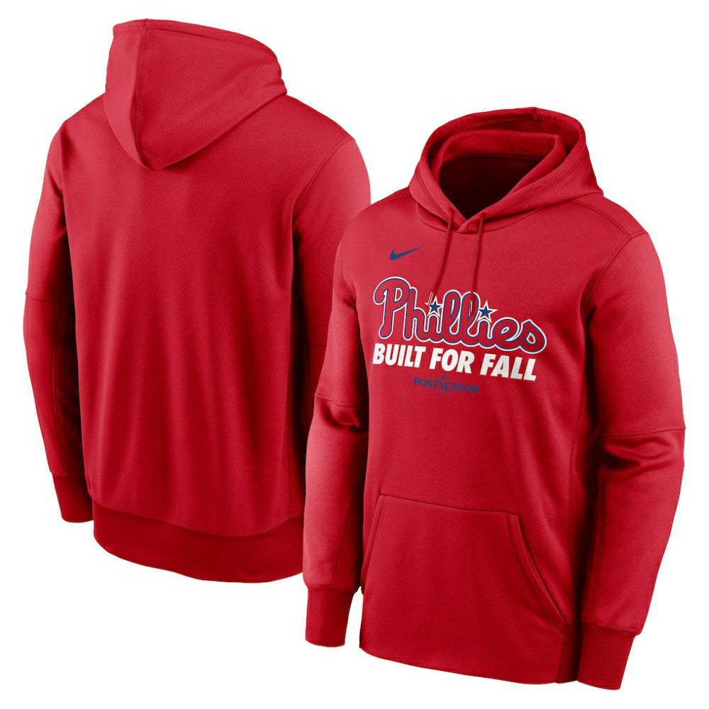 Philadelphia Phillies 2025 MLB Postseason Authentic Collection Therma Fleece Hoodie - Red | Nike