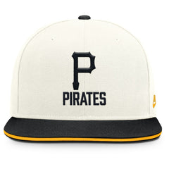 Pittsburgh Pirates Cooperstown Pro Dri-FIT Snapback Hat - Cream/Black | Nike