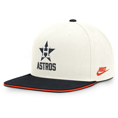 Houston Astros Cooperstown Pro Dri-FIT Snapback Hat - Cream/Navy | Nike