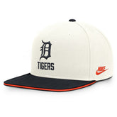 Detroit Tigers Cooperstown Pro Dri-FIT Snapback Hat - Cream/Navy | Nike