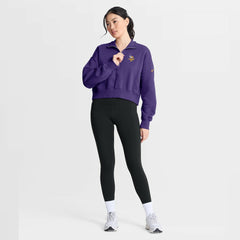 Minnesota Vikings Women's Phoenix Fleece Quarter-Zip Sweatshirt - Purple | Nike sale