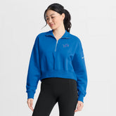 Detroit Lions Women's Phoenix Fleece Quarter-Zip Sweatshirt - Blue | Nike cheap