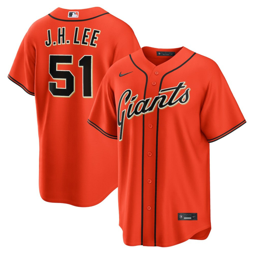Jung Hoo Lee San Francisco Giants Alternate Replica Jersey - Orange | Nike