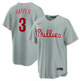Bryce Harper Philadelphia Phillies Road Replica Jersey - Gray | Nike