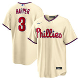 Bryce Harper Philadelphia Phillies Alternate Replica Jersey - Cream | Nike