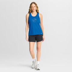 Detroit Lions Women's Hurry Up Tri-Blend Dri-FIT Tank Top - Blue | Nike discount
