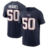 Mike Vrabel New England Patriots Retired Player Name & Number T-Shirt - Navy | Nike on sale