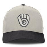 Milwaukee Brewers Wonder A-Frame Adjustable Hat - Stone/Graphite