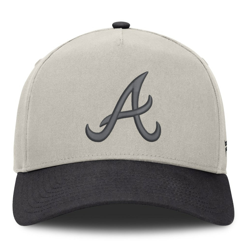 Atlanta Braves Wonder A-Frame Adjustable Hat - Stone/Graphite