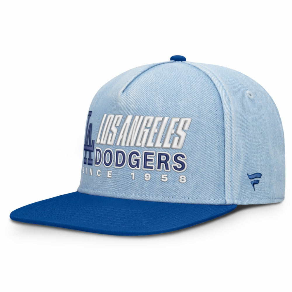 Los Angeles Dodgers Twinbill Snapback Hat - Denim