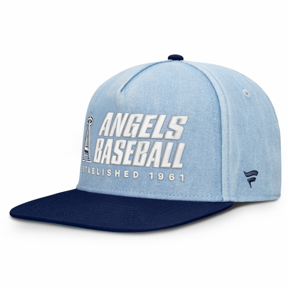 Los Angeles Angels Twinbill Snapback Hat - Denim