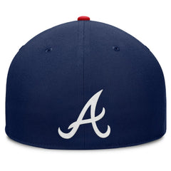 Atlanta Braves Pick Off Fitted Hat - Navy
