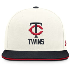 Minnesota Twins Cooperstown Pro Dri-FIT Snapback Hat - Cream/Navy | Nike