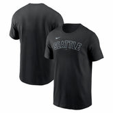 Seattle Mariners Alternate Wordmark T-Shirt - Black | Nike