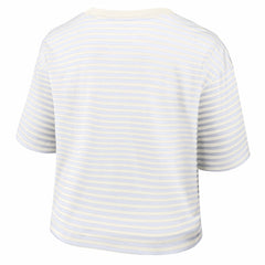 Buffalo Bills Women's Striped Cropped T-Shirt - White/Cream | Nike for sale