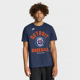 Detroit Tigers Cooperstown Collection T-Shirt - Navy | Nike