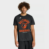 Baltimore Orioles Cooperstown Collection T-Shirt - Black | Nike