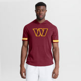 Washington Commanders Optimal Play Short Sleeve Hooded T-Shirt - Burgundy online