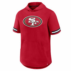 San Francisco 49ers Optimal Play Short Sleeve Hooded T-Shirt - Scarlet for sale