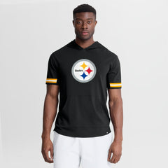 Pittsburgh Steelers Optimal Play Short Sleeve Hooded T-Shirt - Black on sale