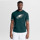 Philadelphia Eagles Optimal Play Short Sleeve Hooded T-Shirt - Midnight Green outlet