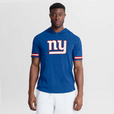 New York Giants Optimal Play Short Sleeve Hooded T-Shirt - Royal discount