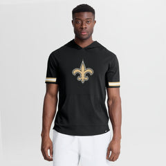 New Orleans Saints Optimal Play Short Sleeve Hooded T-Shirt - Black outlet