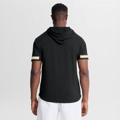 New Orleans Saints Optimal Play Short Sleeve Hooded T-Shirt - Black outlet