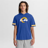 Los Angeles Rams Optimal Play Short Sleeve Hooded T-Shirt - Royal cheap