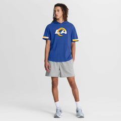 Los Angeles Rams Optimal Play Short Sleeve Hooded T-Shirt - Royal cheap