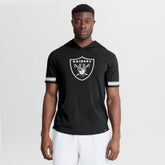 Las Vegas Raiders Optimal Play Short Sleeve Hooded T-Shirt - Black sale