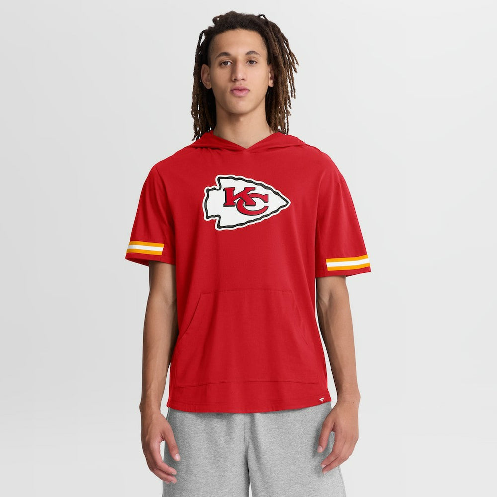 Kansas City Chiefs Optimal Play Short Sleeve Hooded T-Shirt - Red cheap