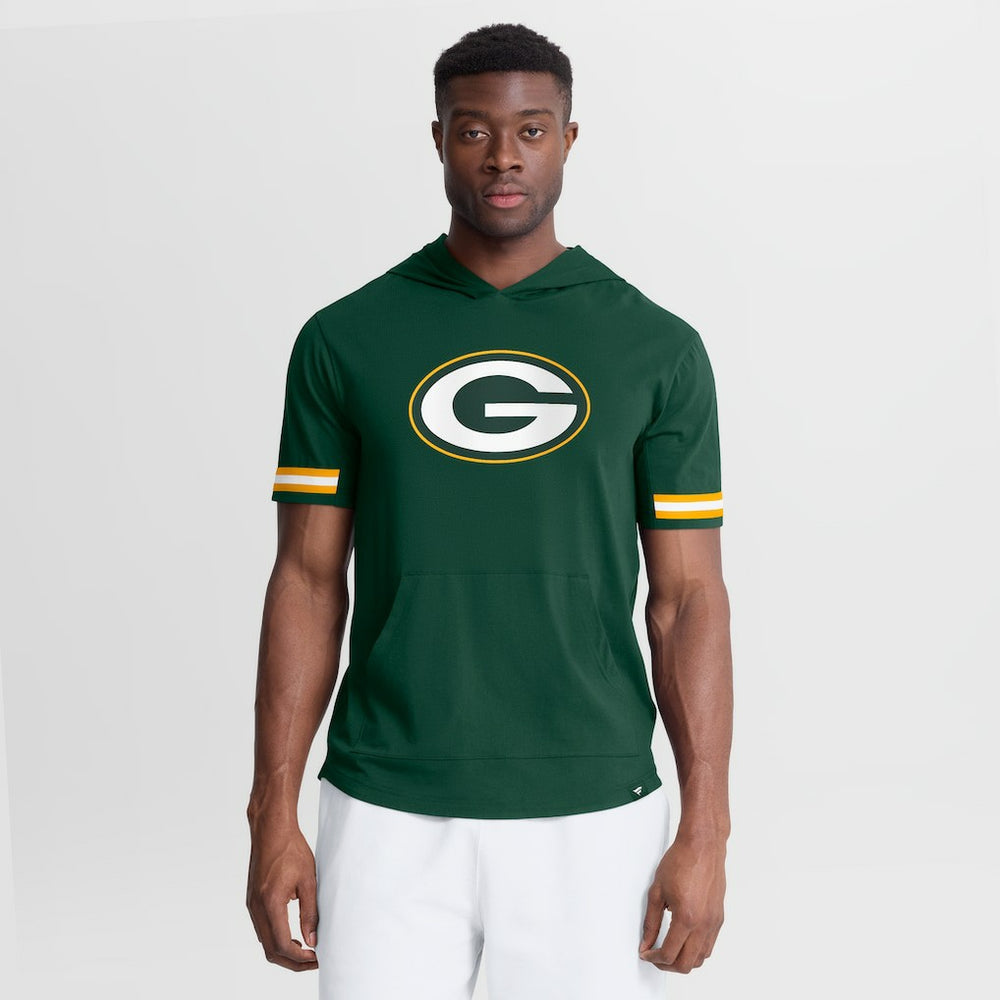 Green Bay Packers Optimal Play Short Sleeve Hooded T-Shirt - Green on sale