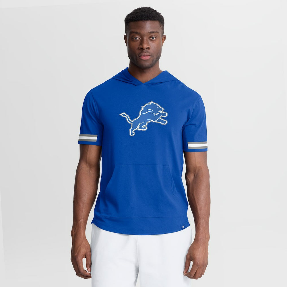 Detroit Lions Optimal Play Short Sleeve Hooded T-Shirt - Blue online